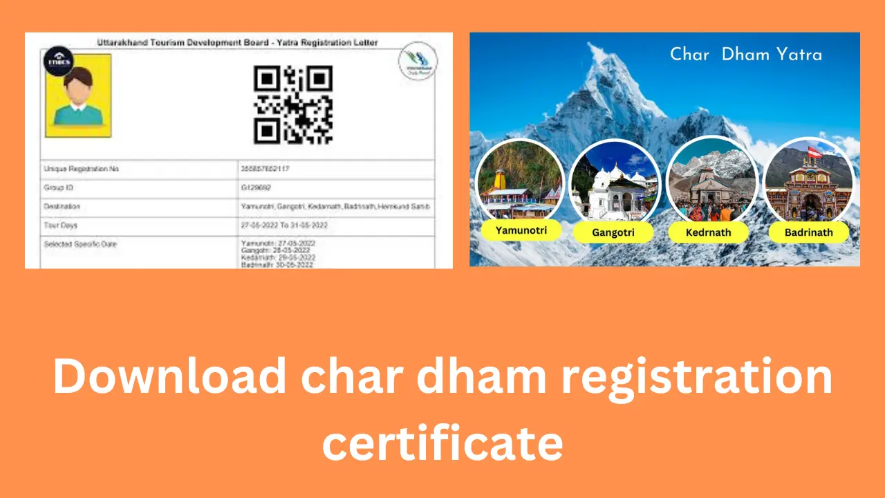 Download char dham registration certificate